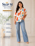 Abstract Face Print Cotton Casual Shirt for Women | Skip M