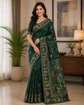 Emerald Royale Heritage Silk Saree