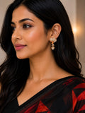 Floral Pearl Drop Earrings