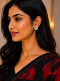 Celeste Halo Crystal Stud Earrings
