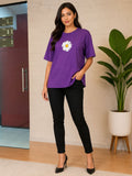 Daisy Bloom Oversized Casual T-Shirt | Claura