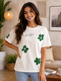 Beautiful Floral Printed Casual T-Shirt | Claura