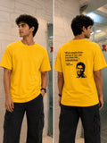 Men’s Yellow Sachin Tendulkar Printed T-Shirt