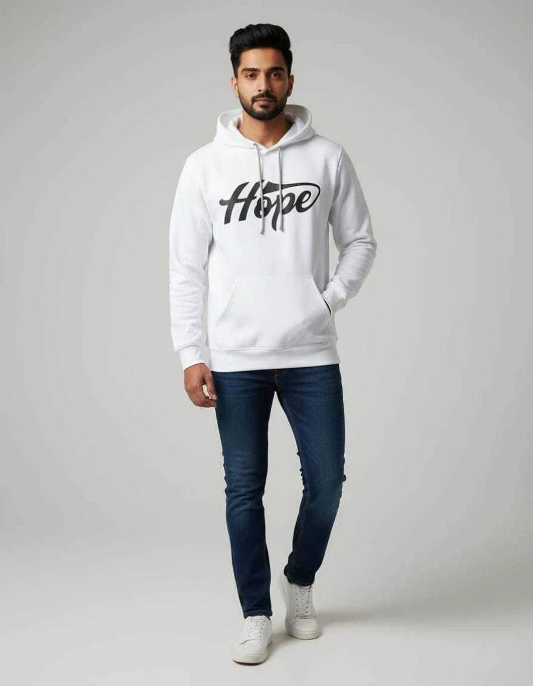 SKIP M FAMILY FASHION Men Full Sleeve Graphic Print Hooded Sweatshirt